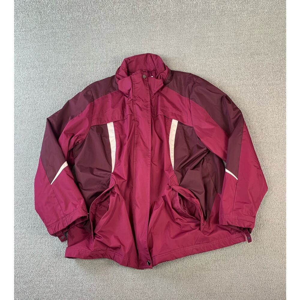 St. John’s Bay Winter Jacket Outdoor Coat Magenta Womens XL